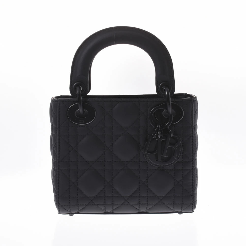 CHRISTIAN DIOR Lady Bag Cannage Black Ultra Matte Calf Handbag